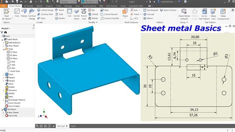 inventor sheet metal folds